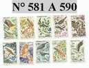 Timbre De Monaco N° 581 A 590 - Andere & Zonder Classificatie