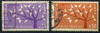 #653 - France/Europa 1962 Yvert 1358-1359 Obl - 1962