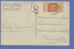 108 Op Postkaart Met Cirkelstempel MESNIL-St-BLAISE + Bus-stempel " A" Van Brussel - 1912 Pellens