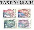 Timbre De Monaco Taxe N° 23 A 26 - Portomarken