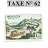 TIMBRE DE MONACO TAXE N° 62 - Strafport