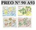 TIMBRE DE MONACO PREO N° 90 A 93 - Precancels