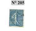 FRANCE Semeuse 1 Fr Bleu N° 205 - 1903-60 Semeuse A Righe