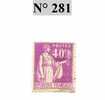 TIMBRE DE FRANCE N° 281 - 1932-39 Peace