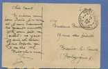 Postkaart Met Cirkelstempel POSTES MILITAIRES BELGIQUE 1A Op 19/1/26 - Marques D'armées