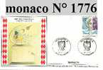 Enveloppe 1er Jour Monaco N° 1776 - Altri & Non Classificati