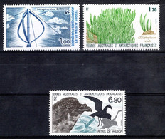 Série 3 Timbres TAAF ** MNH N° 130 131 132 Source D'énergie Nouvelle. Flore. Faune Antarctique - Otros & Sin Clasificación