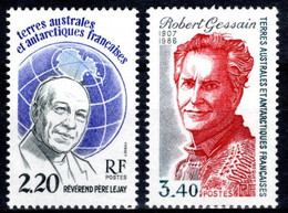 TAAF ** MNH N° 133 Et 134 Hommage Au Révérend Père Lejay, Aumonier Des Missions. Hommage à Robert Cessain Explorateur - Autres & Non Classés