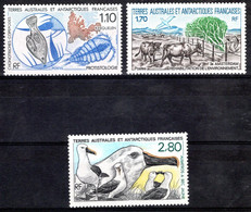 TAAF ** MNH N° 148 149 150 La Protistologie (étude Des êtres Vivants Unicellulaires). Réhabilitation De L'environnement - Altri & Non Classificati