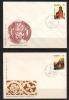 POLAND FDC 1977 HISTORICAL BUILDINGS Churches Cathedrals Castles Palaces Architecture Wooden - FDC
