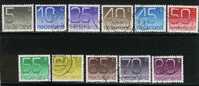 NED 1977 Serie Cijfer Zegels Gebruikt 1108-1118 # 1257 - Used Stamps