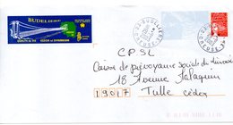 Entier Postal PAP Local Personalisé. Creuse. Budelière Pont Métallique Suspendu. Anciennes Mines D'or - Prêts-à-poster: Repiquages /Luquet