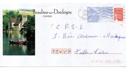 Entier Postal PAP Local Personalisé. Corrèze. Beaulieu Sur Dordogne (bateau: Gabare) - Prêts-à-poster:Overprinting/Luquet