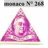 Tmbre De Monaco N° 268 - Otros & Sin Clasificación