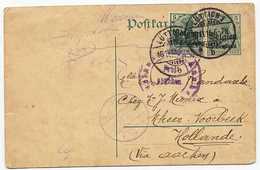 Entier Postal Occupation Allemande Ayant Circulé En 1915 - Duitse Bezetting