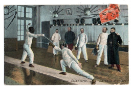 - ESCRIME----salle D´armes En Infanterie-----1913-n°5605-très Belle Animation- - Fencing