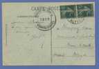 Vorrlopige Dubbelringstempel Van BRAINE-LE-COMTE Van 1919 Op Postkaart - Fortune Cancels (1919)