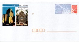 Entier Postal Neuf PAP Local Personalisé. Corrèze. Naves (l'église Et Le Retable Tricentenaire) - PAP: Ristampa/Luquet