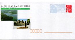 Entier Postal Neuf PAP Local Personalisé. Corrèze. Marcillac La Croisille Station Verte De Vacances Lac De Barrage - PAP: Ristampa/Luquet