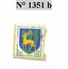 Timbre De France SUR FRAGMENT  N° 1351B - 1941-66 Armoiries Et Blasons