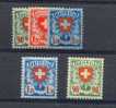 SWITZERLAND, 5 GOOD STAMPS ARMS 1924-40 LIGHT HINGED! - Unused Stamps
