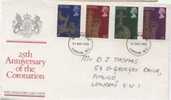 GB Fdc Histo25th Anniversary Of The Coronation - Non Classificati