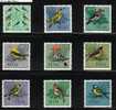 POLAND 1966 FOREST BIRDS SET OF 9 NHM  HOOPOE WOODPECKER TIT - Unused Stamps