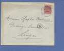 138 Op Brief Met Duitse Brugstempel  BORGWORM- / WAREMME Op 22/7/19 (noodstempel) - 1915-1920 Albert I