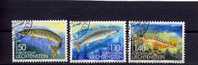 Liechtenstein 1989 Yvertnr. 905-07 (°) Used Cote 6,50 Euro Poissons Vissen - Oblitérés