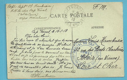 Postkaart Met Stempel HOPITAL DU CAP FERRAT / ARMEE BELGE / Section Du Col De Caire , 16/1/1918 - Armada Belga