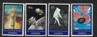 SAMOA 1999 SPACE 30TH ANNIV MOON LANDING SET OF 4 NHM - Samoa (Staat)