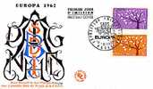 FDC Europa France 1962 - 1962