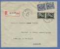426(2)+480(2) Op Aangetekende Brief, Cirkelstempel NIVELLES Op 23/11/1940 - 1936-1957 Offener Kragen