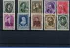 573/82   ** (cote 5 €  COB 2003) - Unused Stamps