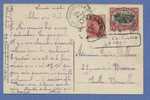138 + 144 (Louvain) Op Postkaart Per EXPRES, Achthoekige Telegraafstempel BLANKENBERGHE Op 2/08/1920 - 1915-1920 Alberto I