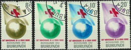 BURUNDI..1963..Michel # 59-62...used...RED CROSS. - Gebraucht