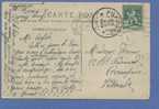 110 Op Postkaart Met Vlagstempel BRUSSEL Op 11/08/1914 Naar VILVOORDE Op 12/08/1914  (Offensief W.O.I) - 1912 Pellens