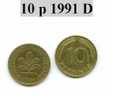 Piece D´allemagne 10 Pfennic 1991 D - Andere & Zonder Classificatie