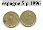 Piéce D´espagne Commémorative  5 Pesetas 1996 - Altri & Non Classificati