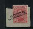 138 Op Fragment Met Naamstempel  LOBBES - 1915-1920 Albert I