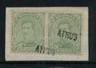 137(2) Op Fragment Met Naamstempel  ATHUS   (klein Type) - 1915-1920 Albert I