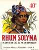 Etiquette "RHUM SOLYMA" VARIETE - Rum