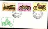 VIETNAM 1985 FDC With Motor Bikes. - Motos