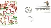 Canada 1978 Fdc Capex Raccoon - Rongeurs