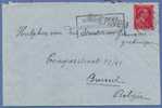 528 Op Brief Met Naamstempel BEERNEM - 1936-1957 Offener Kragen