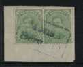 137(2) Op Fragment Met Omkaderde  Naamstempel  MONS 1 / BERGEN 1  (noodstempel) - 1915-1920 Albert I