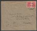 138(2) Op Brief Met Dubbelringstempel Van 1919 Van BOUILLON  (noodstempel) - 1915-1920 Alberto I