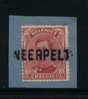 138 Op Fragment Met Naamstempel  NEERPELT (noodstempel) - 1915-1920 Albert I