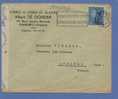 430 Op Brief Met Vlagstempel CHARLEROI 1 Op 22/03/1943 Naar France + Censuurstrook "Geoffnet" - 1936-51 Poortman