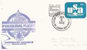 USA Entier Postal à 16c ,vol Inaugural Washington D.C. ,Houston Par Continental Airlines - 1961-80